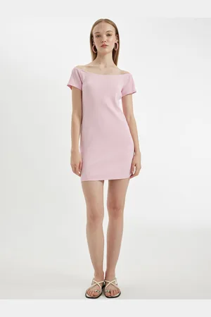 DeFacto Bodycon Mini Boat Neck Dress