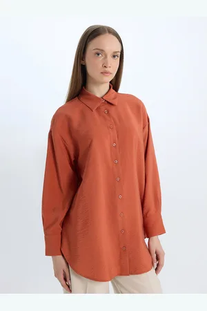 DeFacto Women Spread Collar Neck Casual Shirt