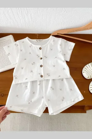 LULU & SKY Kids Printed Pure Cotton T-shirt With Shorts