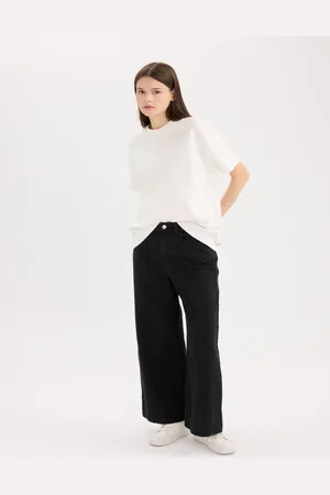 DeFacto Women Loose Fit Wide Leg Trousers