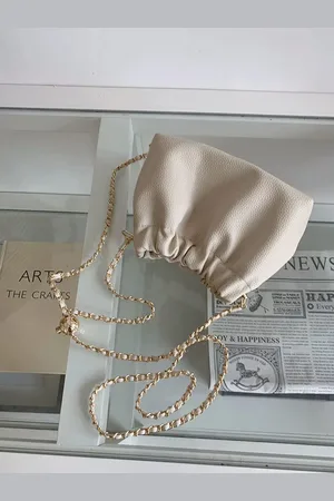 Stylecast Structured Shoulder Bag with Cut Work