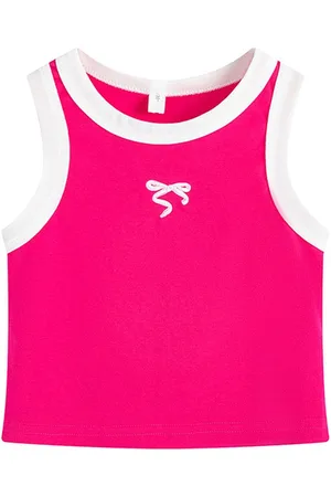 LULU & SKY Girls Round Neck Sleeveless Tank Top