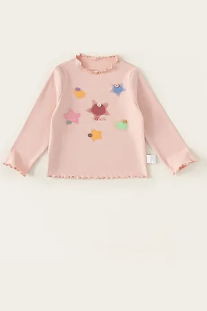 LULU & SKY Girls Floral Print Top QY24034