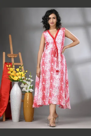 Charukriti Shibori Printed Ethnic Dress