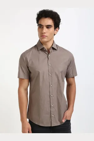 Calvin Klein Men Spread Collar Multi Striped Cotton Casual Shirt