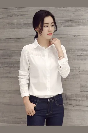 Stylecast Women Spread Collar Solid Cotton Casual Shirt