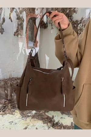 Stylecast Bucket Shoulder Bag with Cut Work