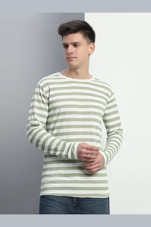 Metronaut Men Striped Round Neck T-shirt