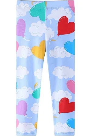 LULU & SKY Girls Printed Ankle-Length Leggings