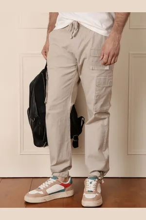 WROGN Men Mid-Rise Loose Fit Cotton Joggers