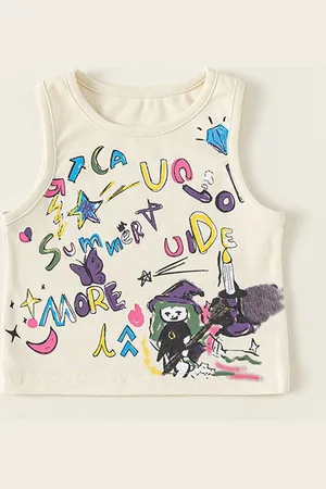 LULU & SKY Girls Print Top