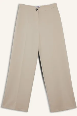 DeFacto Women Straight Fit Formal Trousers