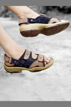 WOAKERS Men Leather Sports Sandal