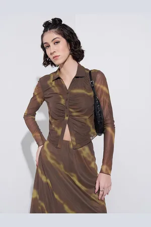 Pantaloons Print Shirt Style Top