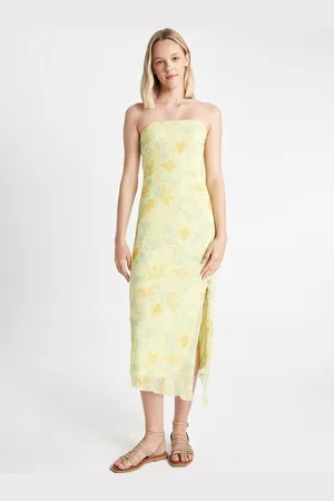 DeFacto Floral Print Midi Dress