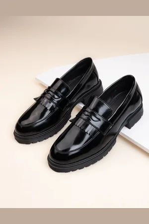 Styli Men Faux Leather Chunky Loafers