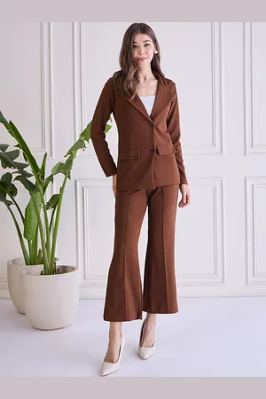 Chemistry Lapel Collar Long Sleeves Blazer & Trouser Co-Ord Set