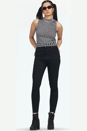 LOVEGEN Women Horizontal Stripes Striped Fitted Crop Top