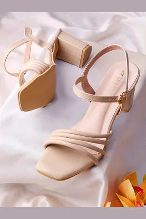 TRASE Open Toe Block Heels