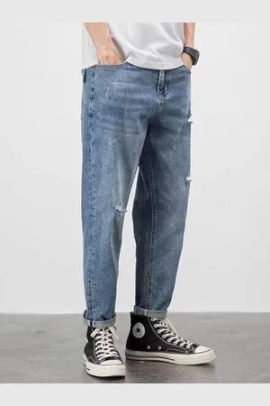Stylecast Men Low Distress Light Fade Jeans