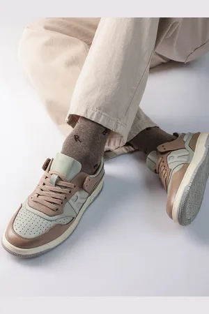 RARE RABBIT Men Colourblocked Leather Sneakers