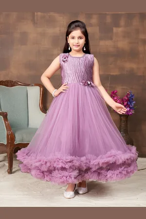 Sangria Girls Round Neck Gown Maxi Dresses