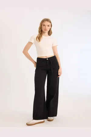 DeFacto Women Cotton Wide Leg Jeans