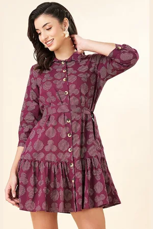 Pantaloons Printed Drop-Waist Dress