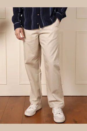 WROGN Men Cotton Loose Fit Chinos Trousers