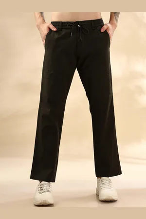 Mast & Harbour Men Loose Fit Mid-Rise Trousers