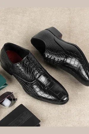 Metro Men Textured Formal Oxfords