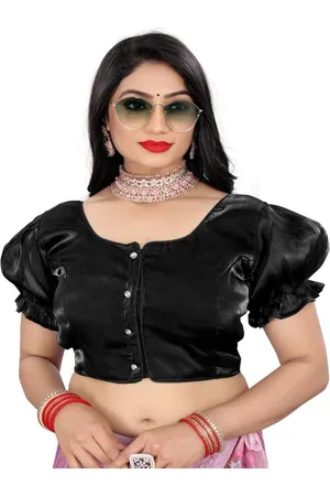 HERE&NOW Women Round Neck Saree Blouse