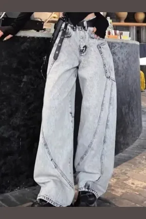 HERE&NOW Women Straight Fit Heavy Fade Jeans