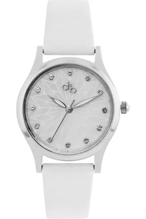 DressBerry Women Brass Mother of Pearl Dial & Leather Straps Analogue Watch DB25-2A