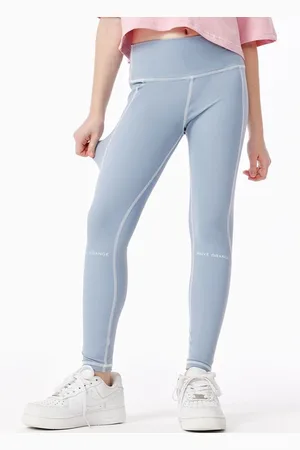 LULU & SKY Girls Contrast Stitch Activewear Tights