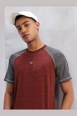 HRX Men Colourblocked Rapid-Dry Sports T-shirt