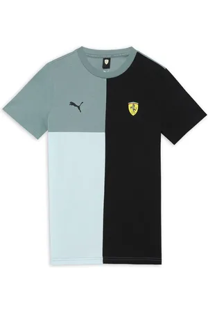 PUMA Kids Scuderia Ferrari Colourblocked Cotton T-shirt