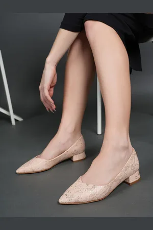 LAVIE Women Textured Block Heels Pumps