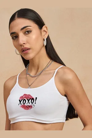 Color Capital Printed Cotton Bralette Crop Top