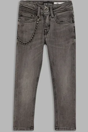 Antony Morato Boys Black Tapered Fit Heavy Fade Jeans