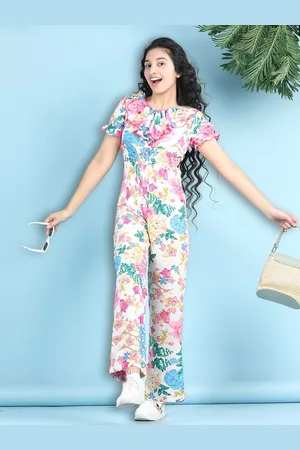 Cutiekins Girls Printed Basic Jumpsuit