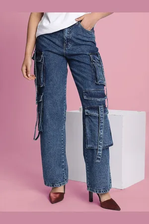 Bene Kleed Women Relaxed Fit Low Distress Jeans