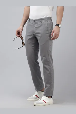 Arrow Men Bronson Printed Slim Fit Low-Rise Trousers