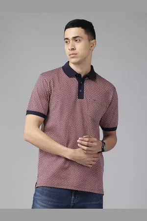 ColorPlus Geometric Pure Cotton Polo T-shirt