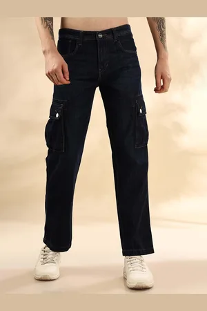 Mast & Harbour Men No Fade Mid-Rise Baggy Jeans