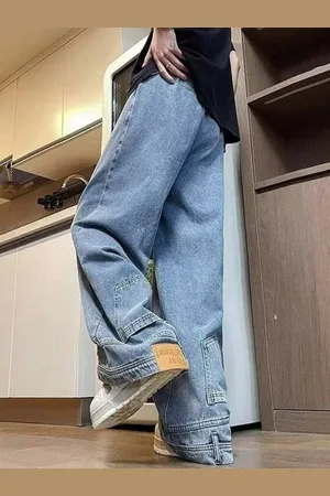 HERE&NOW Men Wide Leg Jeans