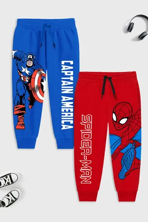 Miss and Chief Boys Pack Of 2 Avengers Printed Regular Fit Joggers