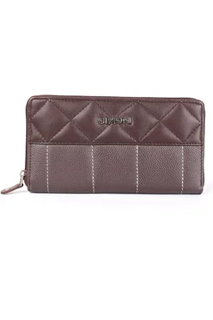 Cimoni Textured Leather Zip Around Wallet