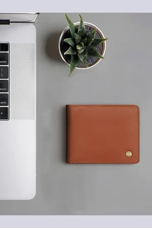 Hidesign Men Tan Brown Solid Leather Two Fold Wallet