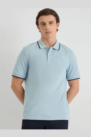 GANT Men Solid Polo Collar Cotton T-shirt